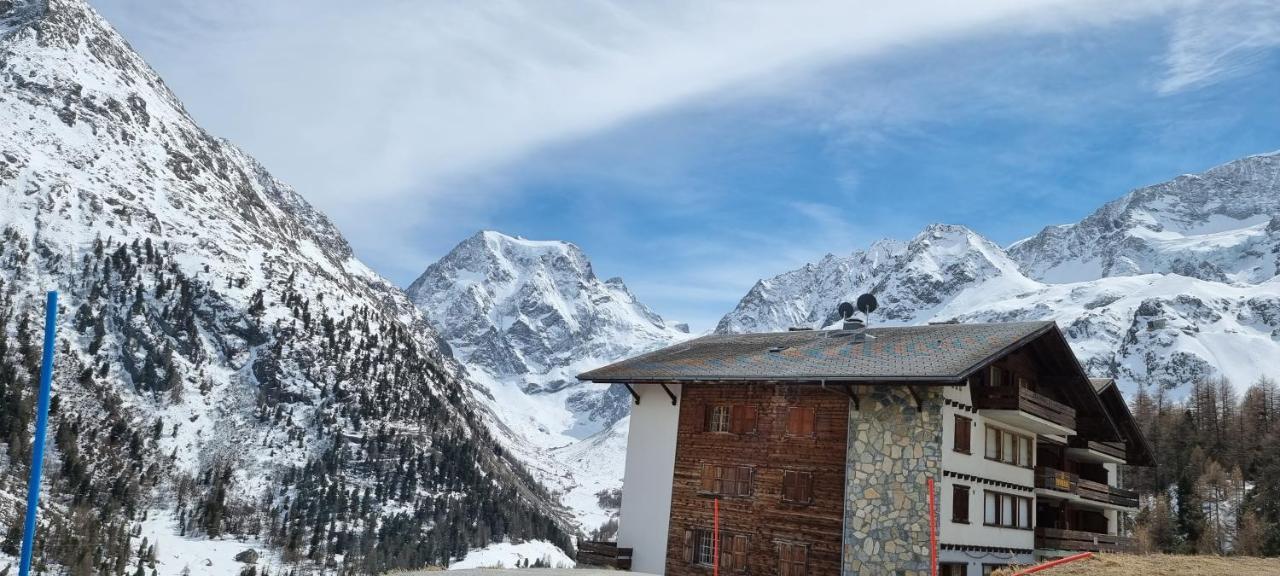 Le Panorama - Appartement à Arolla face aux montagnes à 150m des pistes Evolène Esterno foto